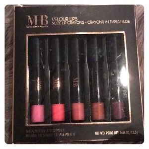 🌺 3/$10! NIB MHB 5 Velour Lips Nude Lip Crayons